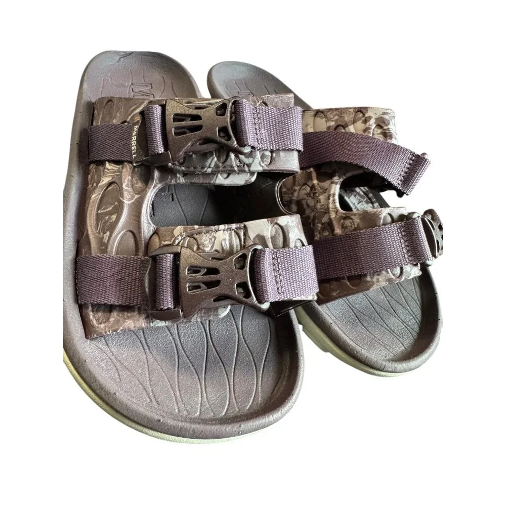 Merrell Sz 7 Purple Hut Ultra Wrap Slide Sandals‎